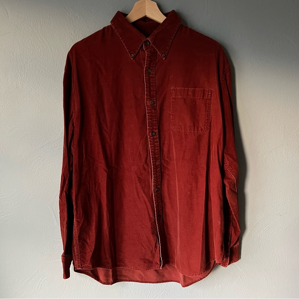Vintage Corduroy Croft & Barrow Button Up Sz L